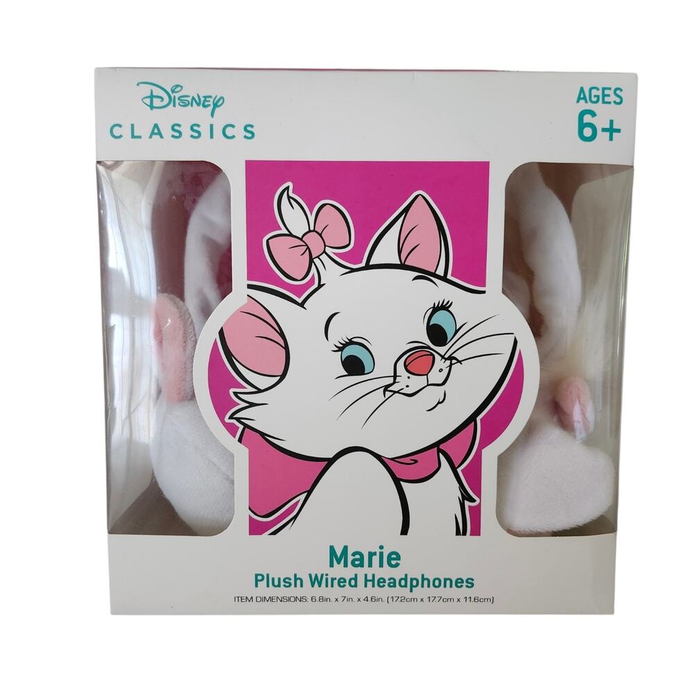 NIB Disney The Aristocrats Marie Plush Wired Headphones
